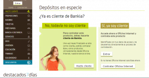 Cotratar deposito Bankia